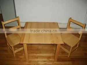 Wood Nursery Kid Table and Chairs Furniture thumbnail-1