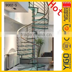 Spiral Glass Staircase Design 9002-4 thumbnail-1