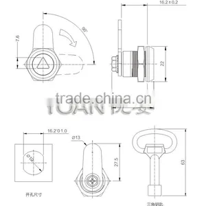 the Tumbler Cam Lock for Hardware Shenzhen thumbnail-3