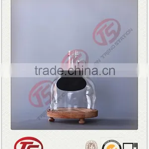 Clear Glass Bottle W/chalkboard Decal thumbnail-1