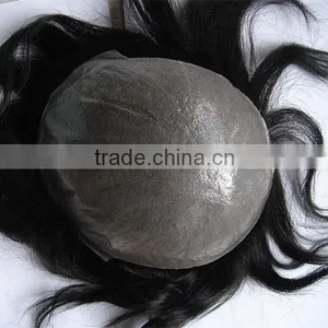 Super Thin PU Toupee For Men thumbnail-1