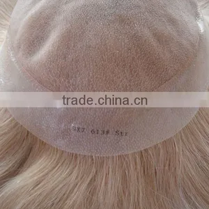 Human Hair Toupee for Women Swiss Lace Toupee thumbnail-1