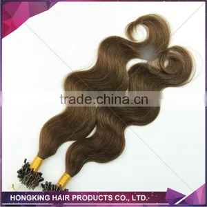Cheap Real Human Hair Extensions Micro Loop Hair Extension Micro Links Hair Extension thumbnail-2