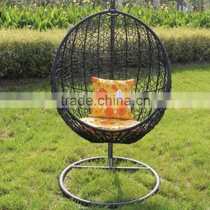Moon Rattan Hanging Moon Egg Chair thumbnail-1