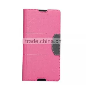 Matt Stand PU Leather Wallet Case Cover For Sony Xperia Z4 thumbnail-1