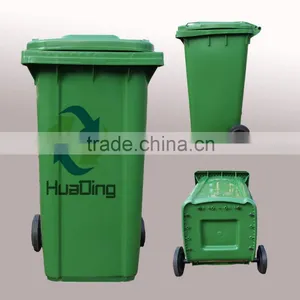 Factory Price !!! Top Quality Outdoor 240 Liter Plastic Waste Bin With Wheels thumbnail-2