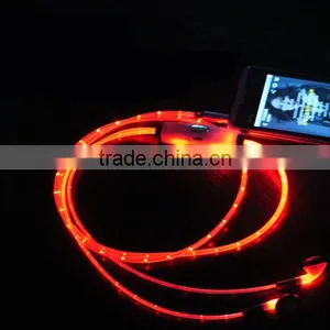 3.5mm LED Earphones For Mobile Phones Music Cell Phones Headphones thumbnail-3