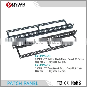 LY-PP6-12 On Sale Cabling Cat6 Patch Panel 48 Ports Blank Patch Panel thumbnail-1