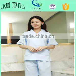 100% Cotton Waffle Robe Blue Waffle Bathrobe Thin Robe For Summer and Spring Hotel Bathrobe thumbnail-1