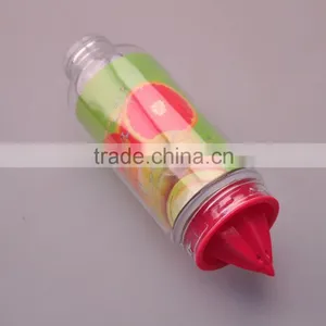 Fruit Infuser Water Bottle/ Plastic Lemon Water Bottle/ Insulated Plastic Water Bottle thumbnail-4
