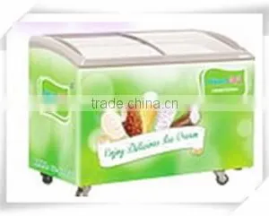 Double Door Sliding Glass Door Ice Cream Freezer With CE thumbnail-2