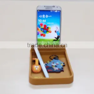 Funny Cartoon PVC Silicone Rubber Cell Phone Holder For Desk thumbnail-1