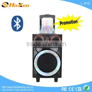 Hoxen 8" Active Bluetooth Speakers Box With Disco Ball Light Show L-212 thumbnail-1