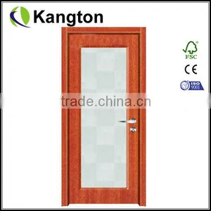 Interior Simple PVC Frosted Glass Bathroom Door thumbnail-1