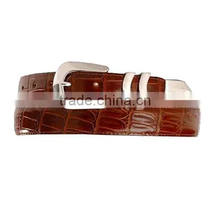 Fashion Women Leather Dress Belt Crocodile Print Belt thumbnail-1