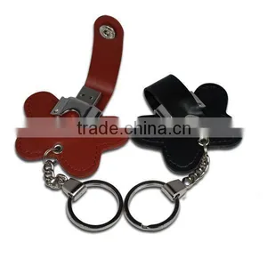 Christmas Promotion Leather Usb Flash Memory 500gb, Business Gift Leather Usb Flash Drive 500gb, Fashion Genuine Leather Stick thumbnail-1