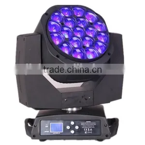 New Professional 19x12w RGBW 4in1 Led Bee Eyes Moving Head Zoom Light Stage Light thumbnail-3