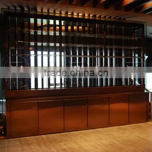 Customized 1000-2000 Bottles Wine Bottle Cellar Display Showcase Fridge thumbnail-2