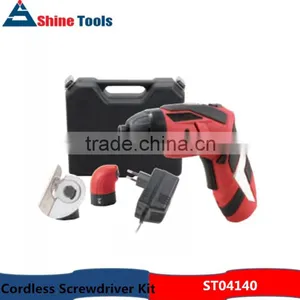 4pcs Cordless Battery Powered Screwdriver Charger Kit thumbnail-1