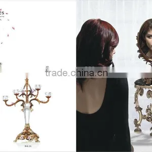 RORO Conjugal Felicity Lily Enamel Crystal Glass Candle Holder thumbnail-1
