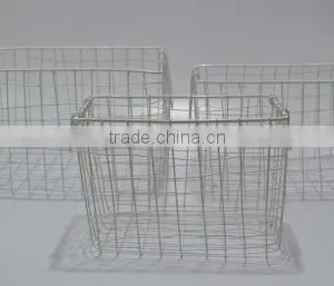 WIRE STORAGE BASKETS S/3 in RUSTIC FINISH thumbnail-2