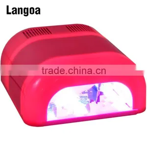 36w uv Led Nail Lamp Machine Timer Fuse + 4 x 9w Bulbs thumbnail-6