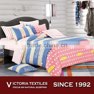 Stripe Stripey Dots Letter Duvet Quilt Comforter Cover Bedding Set Bed Linen Bed in a Bag thumbnail-1