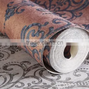 Big Flower Classic Wallpaper Brown Wall Paper thumbnail-6