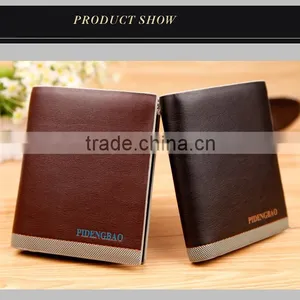 PIDENGBAO Bi-Fold Flap Closure Wallet for Men Made by pu Leather thumbnail-1