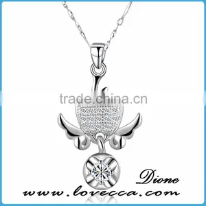 Wholesale New Fashion Designs Angle 925 Sterling Silver Necklace thumbnail-1