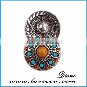 Charms Wholesale Fashion DIY Rhinestone Metal Snap Button thumbnail-2