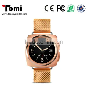 Smart Watch Metal/leather Band Bluetooth Sync to Your Phone Call,message Remind , Pedometer,sleep Monitor, TF Card Support thumbnail-6