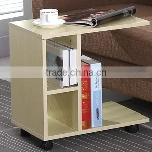 Wooden Modern Coffee Table With Wheel thumbnail-1