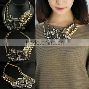 Vintage Anti Gold Plated Necklace Woman Jewelleries thumbnail-3