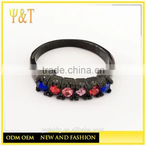 Jingli Jewelry Stainless Steel Black Coral Women Wedding Rings (HZ-066) thumbnail-1