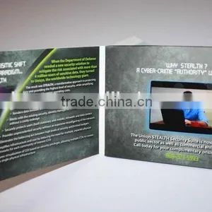 2016 New 7 Inch A5 Paper Printing Lcd Wedding Invitation Card for Gifts thumbnail-3