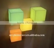Wall Mounted LED Lucite Cube/Acrylic Led Table thumbnail-1