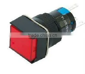 16mm Square Head Mininature Push Button Switch With Light 2NO+2NC KD16-11FD KD16-22FD thumbnail-1