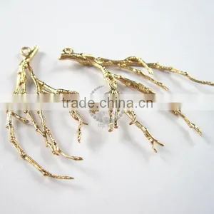 25x43mm 14K Light Gold Tree Branch Bamboo Root Pendant Charm DIY Jewlery Supplies 1850211 thumbnail-2