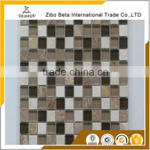 First Class Gold Color Glass Mosaic Tile Price thumbnail-5