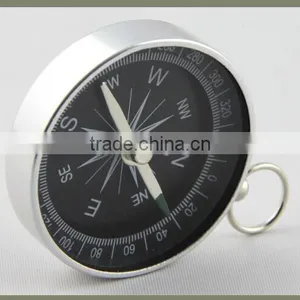 IMAGINE Silver Metal Pocket Outdoor Compass With Keychain thumbnail-5
