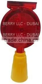 WARNING SOLAR LIGHTS(can be Attached Directly on the Traffic Cone)brand Name: Berry-Dubai Size: 85 x 170 x 250 thumbnail-1