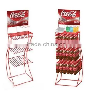 Supurmarket Advertisng Metal Floor Standing/ Soda Bottle Display Rack thumbnail-2