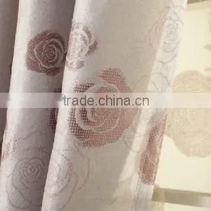Customized Window Curtain Fabric, Jacquard Fabirc 038 Fire Retardant Blackout Fabric for Bedroom thumbnail-2