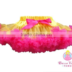 Romantic Tutu Fluffy Tutu Skirt With Ribbon for Kids Satin Tutus Skirt thumbnail-6