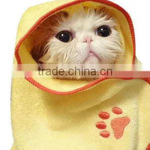 High Water Absorbent Microfiber Pet Towel Paw Logo thumbnail-1
