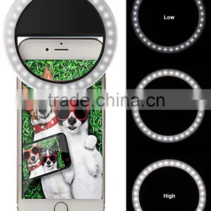 Rechargeable Selfie Ring Light Beauty Flashlight Li-Poly 36 LED Cellphone LED Fill Camera Light thumbnail-5