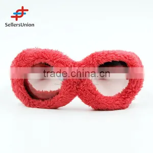 2017 Hottest Sale No.1 Yiwu Export Commission Agent Popular Red Short Plush Sunglasses thumbnail-1
