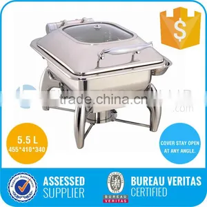 2017 New Model Commerical Glass Cover Indian Chafing Dish thumbnail-1