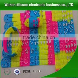 Rainbow Color Silicone Wristband ,silicone Bracelets thumbnail-1